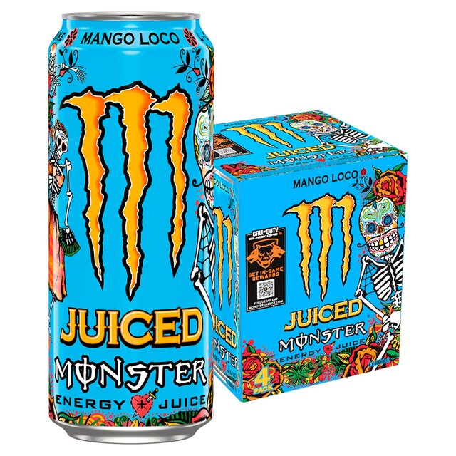 Monster Energy Drink Mango Loco 4 x 500ml